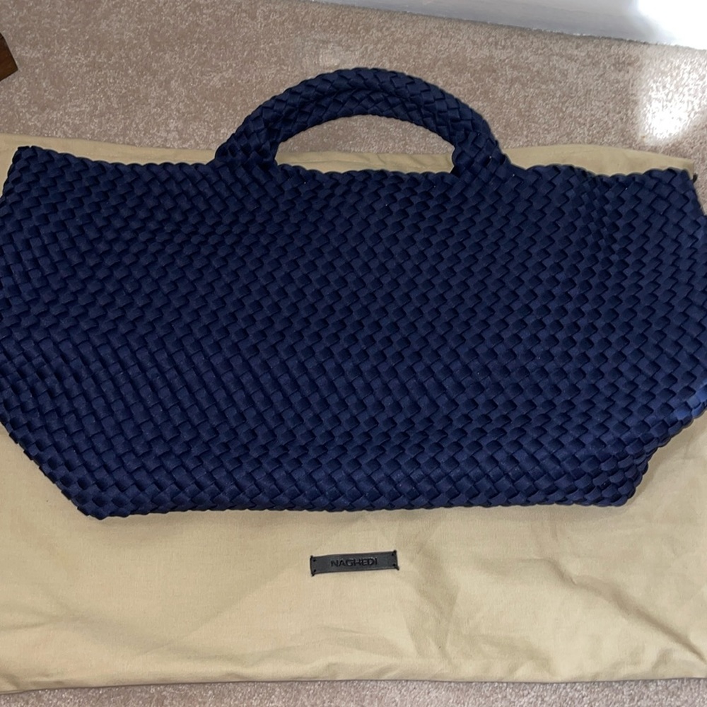 Naghedi: The Ink Blue St Barths Large Tote